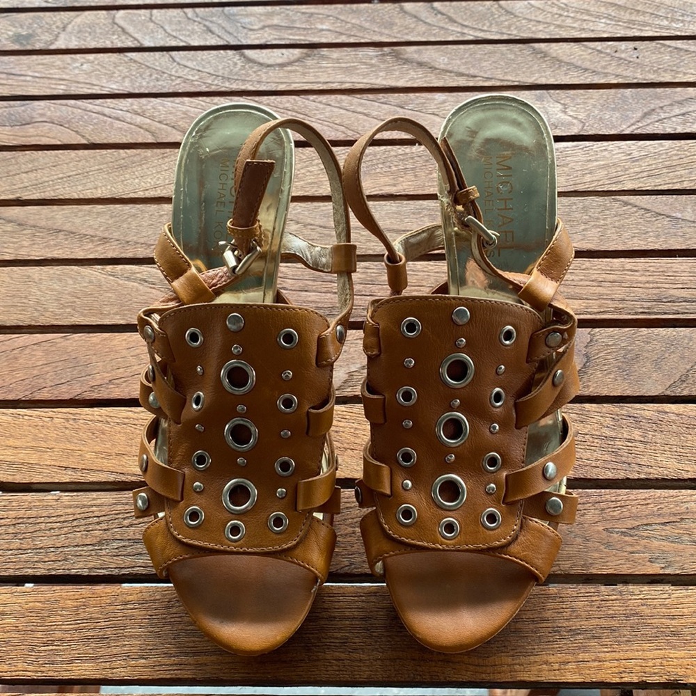 Michael Kors Open Toe Cork Heels